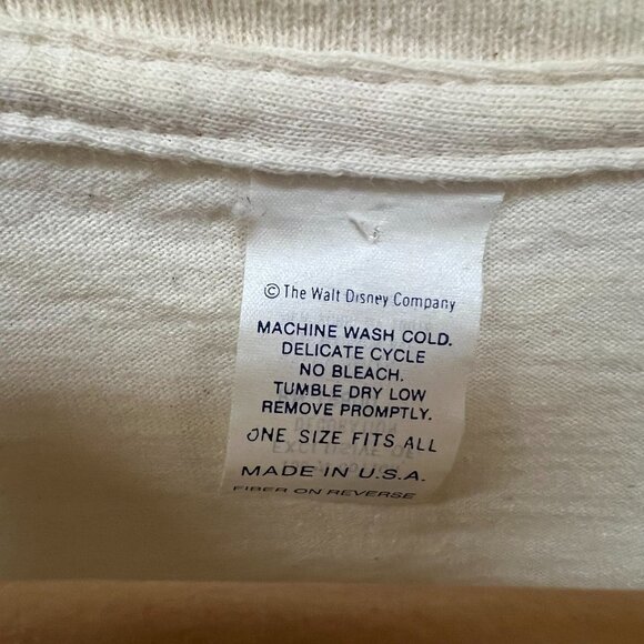 Disney Men's Mickey Mouse Graphic T Shirt Crew Neck Tee Cream Sz XL - Picture 4 of 6